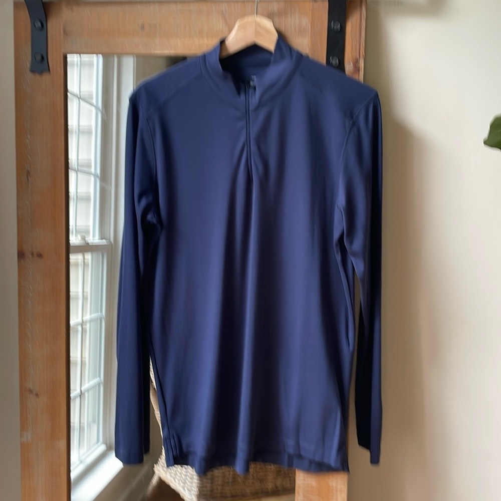 Raffi Lightweight Navy Quarter Zip Pullover Size Small